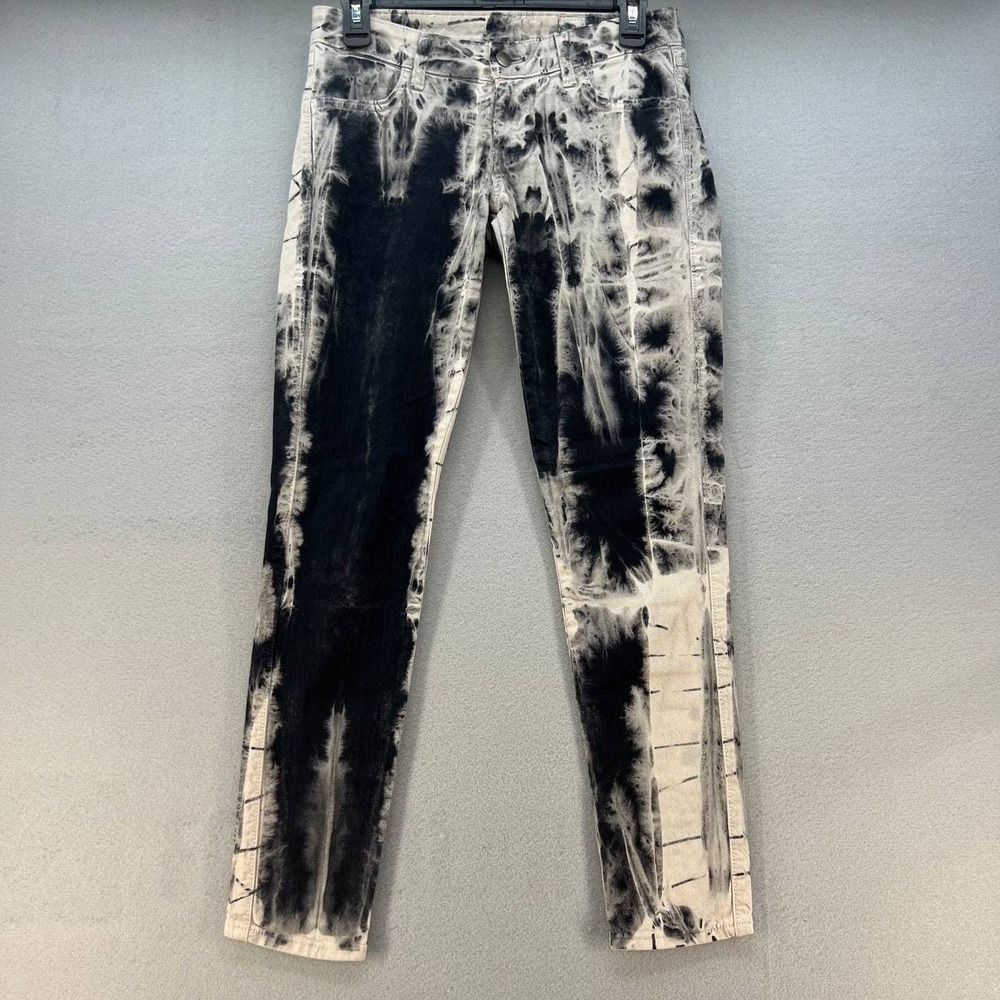 Siwy Jeans Women's Hannah Jeans Size 26 (2) Black Tie Dye Embossed Pockets